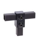 T-Stück, kurz - schwarz - 25MM