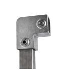 Kniestuk 90° - vierkant (40mm)