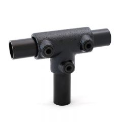 Buiskoppeling - Lang T-Stuk - 48,3mm Zwart