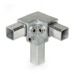 Drieweg Kniestuk 90° - vierkant (40mm)