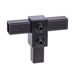 T-Stück, kurz - schwarz - 25MM