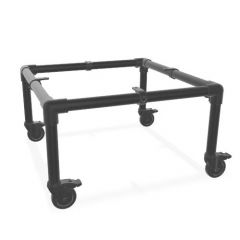 Beistelltisch Gerlos | Schwarz 33,7 mm | Rad | DIY