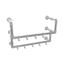 Kapstok Bradford | Staal 26.9 mm | Wand | DIY