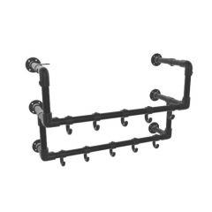 Kapstok Bristol | Zwart 26.9 mm | Wand | DIY