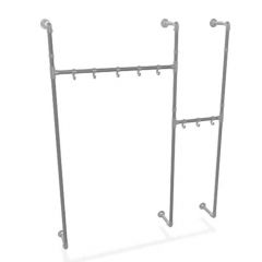 Kapstok London | Staal 26.9 mm | Wand | DIY