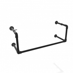 Kapstok Manchester | Zwart 26.9 mm | Wand | DIY