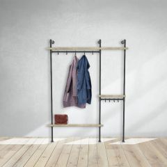 Garderobenständer Wakefield | Stahl 33,7 mm | stehend | DIY