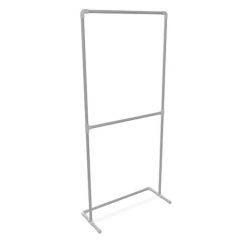 Kleiderständer Nantes Duo | Stahl 33,7 mm | Stehend | DIY
