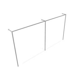 Kledingrek Toulon | Staal 26.9 mm | Vloer/Wand | DIY