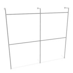 Kledingrek Tours | Staal 26.9 mm | Vloer/Wand | DIY