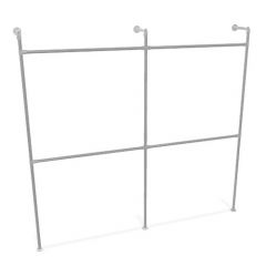 Kapstok Tours | Staal 33.7 mm | Vloer/Wand | DIY