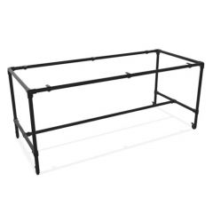 Tisch Graz | Schwarz 33.7 mm | Rad | DIY