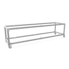 TV Meubel Porto | Zwart 33.7 mm | Wiel | DIY