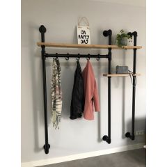 Garderobenständer London | Schwarz 26,9 mm | Wand | DIY