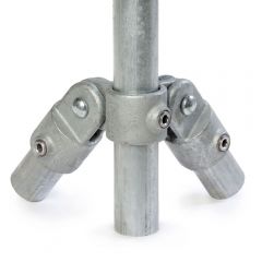 Buiskoppeling - Dubbel Scharnierstuk 90 - 33,7mm