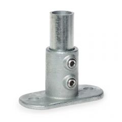 Buiskoppeling - Ovale Voetplaat - 33,7mm