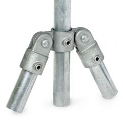 Buiskoppelingen - 180° Dubbel Scharnierstuk - 42,8mm