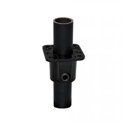 Fußplatte, vierkant - schwarz (42.4)